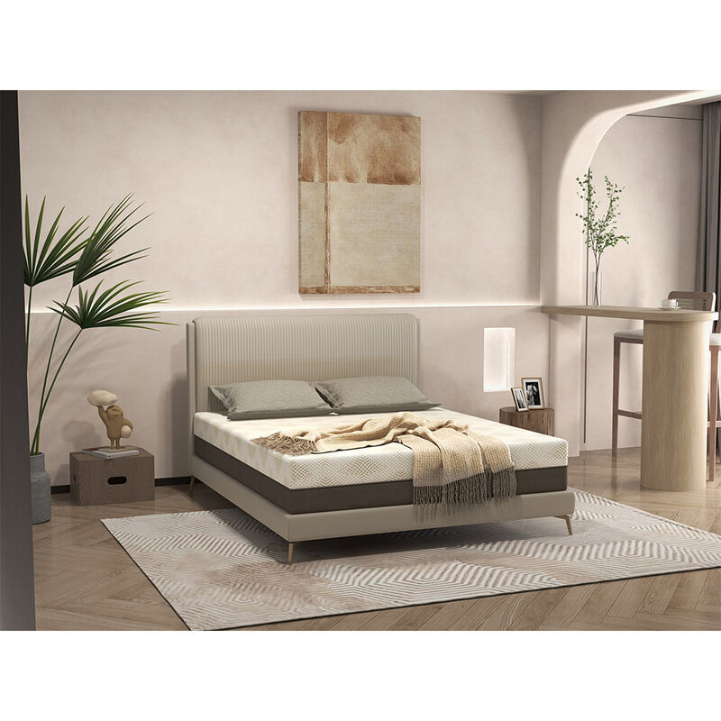 Cozyway 12" Copper Gel Foam Coil Mattress, Short Queen | Mattress in a box image number 6