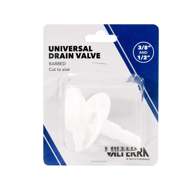 Valterra Universal Drain Valve Barbed White image number 2