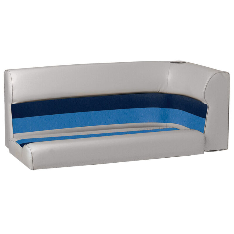 Toonmate Deluxe Pontoon Left-Side Corner Couch Top - Gray/Navy/Blue image number 1