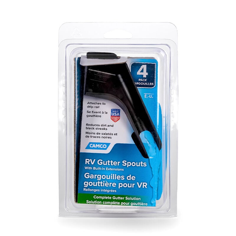 Camco RV Gutter Spouts, 4-Pack (2 Left, 2 Right) image number 7