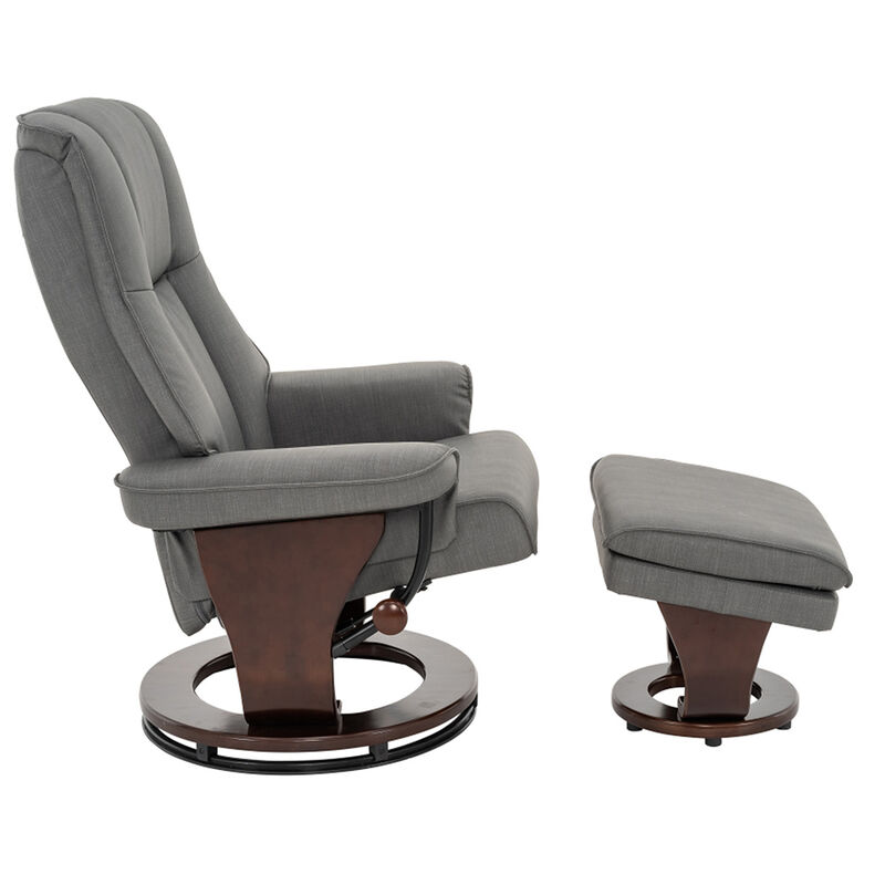 Thomasville Luxury Euro Chair with Storage Ottoman image number 3