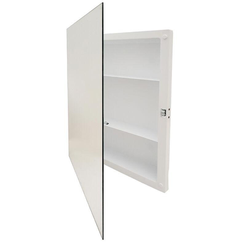 Jensen Roller Catch Medicine Cabinet, Frameless Polished Edge image number 1