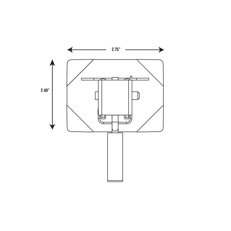 Trailer Valet 7,000 lb Jack w/ Square Weld-On Side Crank image number 2