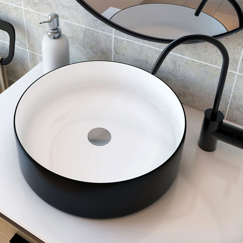 A&E Bath and Shower Henna Ceramic Round Sink image number 2