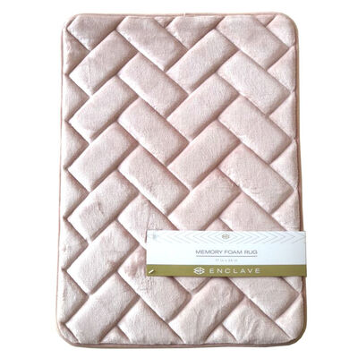 Enclave Memory Foam Bath Mat, Blush