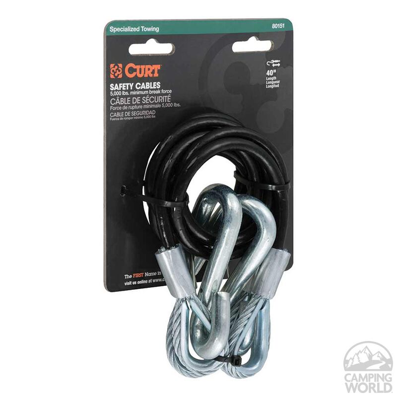 44-1/2" Safety Cables w/ 2 Snap Hooks image number 3