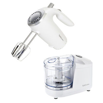 Betty Crocker 2-Piece Kitchen Appliance Combo Set with Hand Mixer and Vegetable Chopper