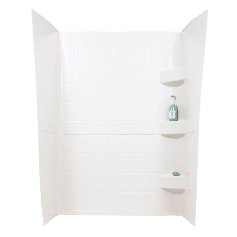 ABS Shower Walls, 24&rdquo; x 38&rdquo; x 66&rdquo;, White image number 1