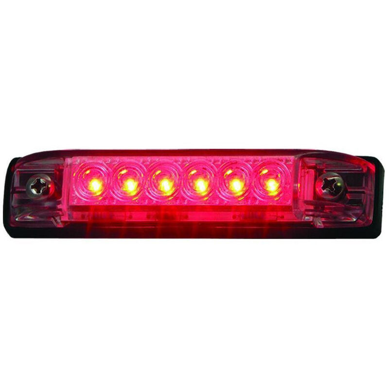 T-H Marine Slim Line LED Utility Strip Light, 4", 6 Red LEDs image number 1