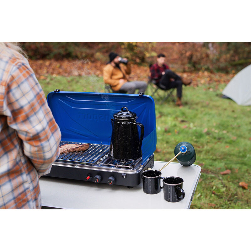 Stansport Enamel Percolator Coffee Pot and 4-Mug Set image number 9