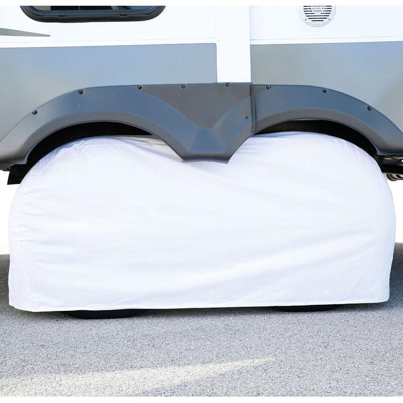 Elements White Double Tire Cover, 27"-29" image number 2