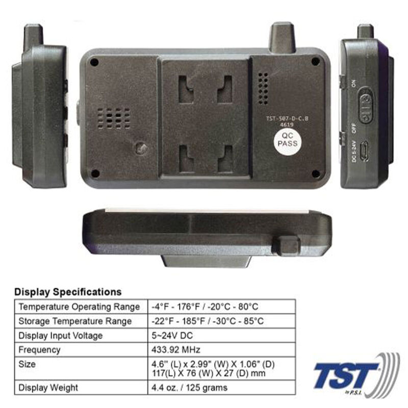 TST 507 Series 6 Flow Thru Sensor TPMS System with Color Display image number 6