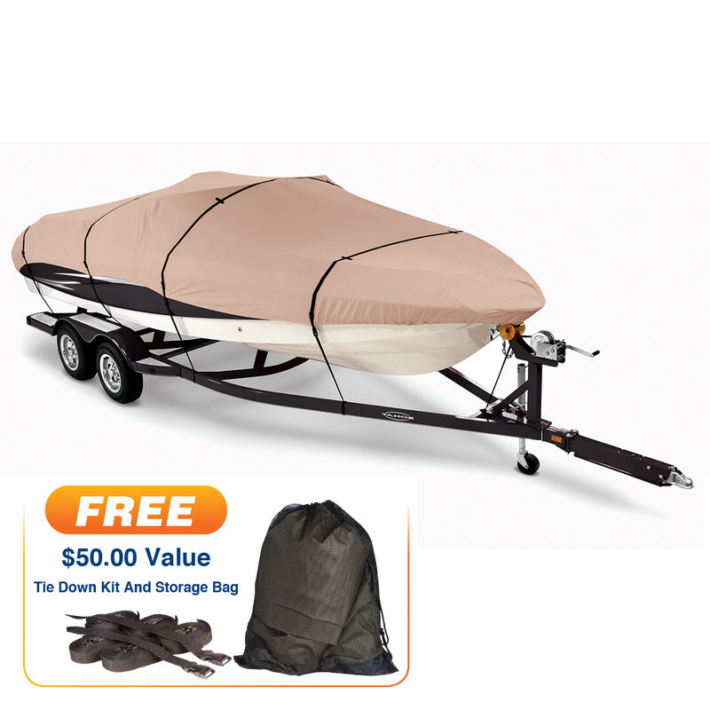 Covermate Imperial Pro Inboard and I/O Ski Boat Cover, 18'5" max. length image number 1