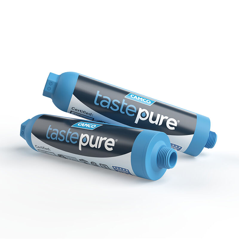 Camco TastePURE KDF/Carbon RV Water Filter, 2-Pack image number 1
