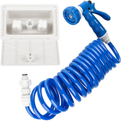 Dura Faucet RV Exterior Quick Connect Spray Box Kit, Blue