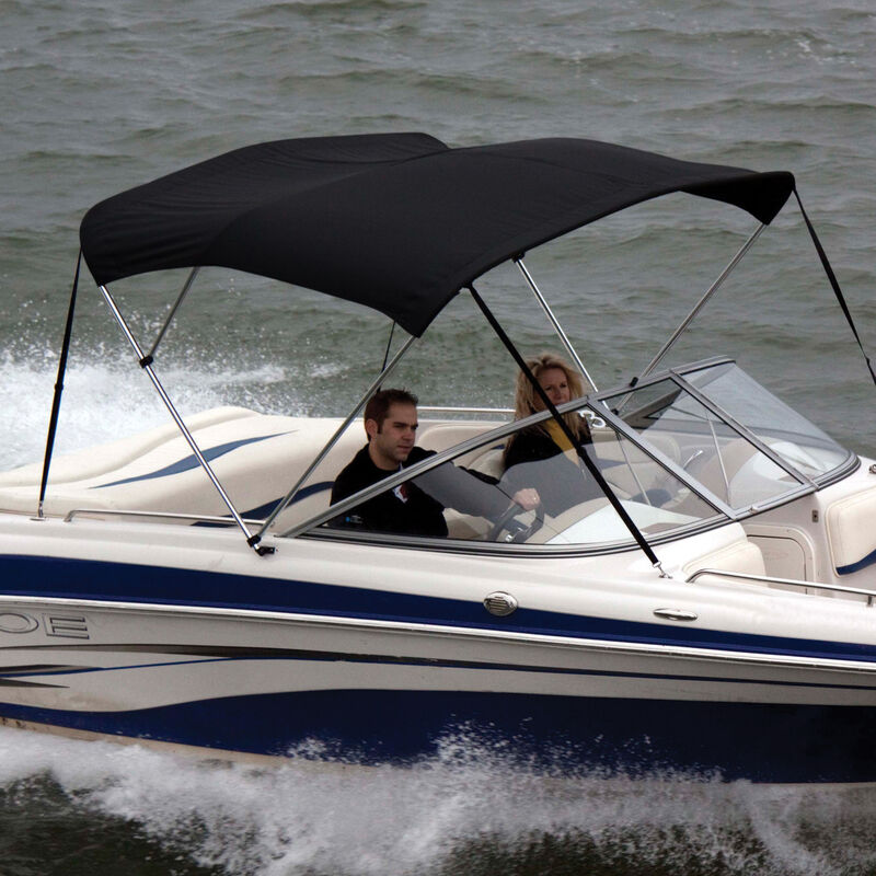 Shademate Bimini Top Sunbrella Fabric and Boot Only, 3-Bow 6'L, 36"H, 54"-60"W image number 10