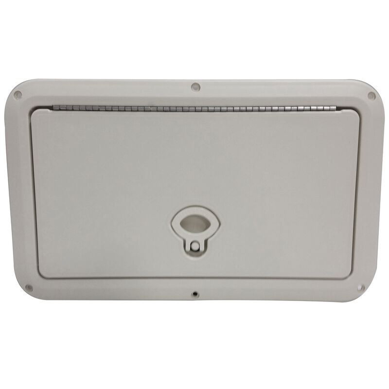 DPI Marine DPF Polar Brite White Flush Series Hatch Door, 9" x 15" O.D. frame image number 1