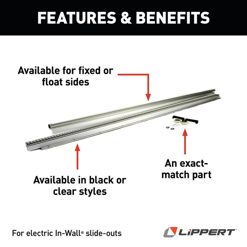 Lippert In-Wall&reg; Dual Rack Repair Kit for RV Slide-Outs - Fixed Side, Clear image number 2