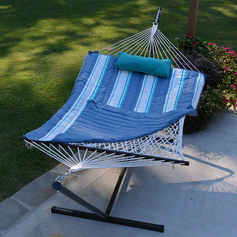 Algoma Rope Hammock, Stand, Pad, and Pillow Combination image number 7