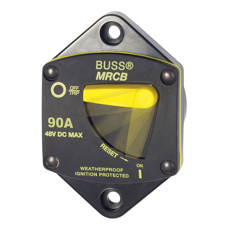 Blue Sea 187-Series Thermal Circuit Breaker, Panel-Mount, 90A image number 1