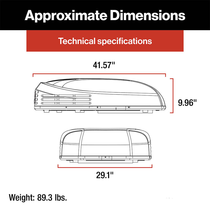 Furrion Chill HE Low-Profile RV Rooftop Air Conditioner with Heat Pump image number 2