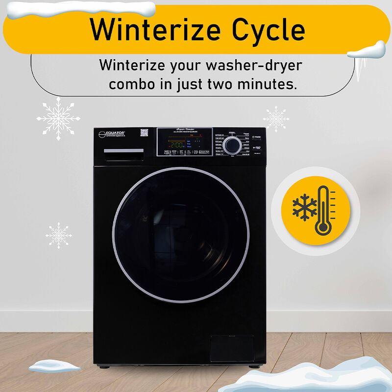 Equator 15-lb. All-in-One Combo Washer Dryer, Black image number 16