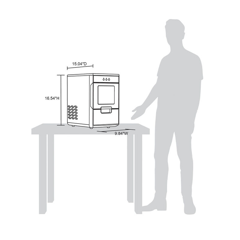 Newair 44-lb. Nugget Countertop Ice Maker image number 3