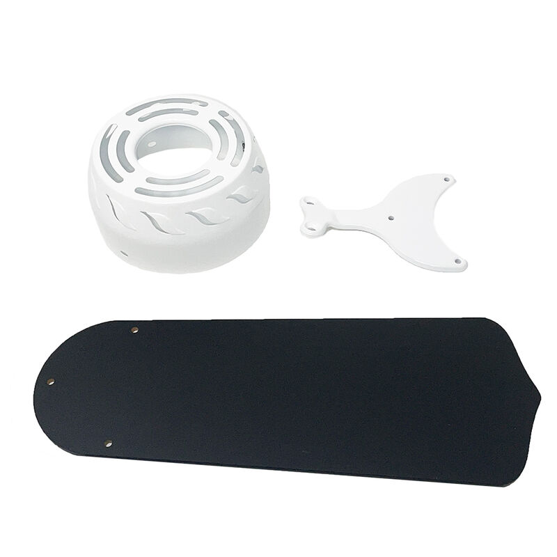 Trusty Products 36" RV 12V Ceiling Fan with Remote Control, White/Black image number 1