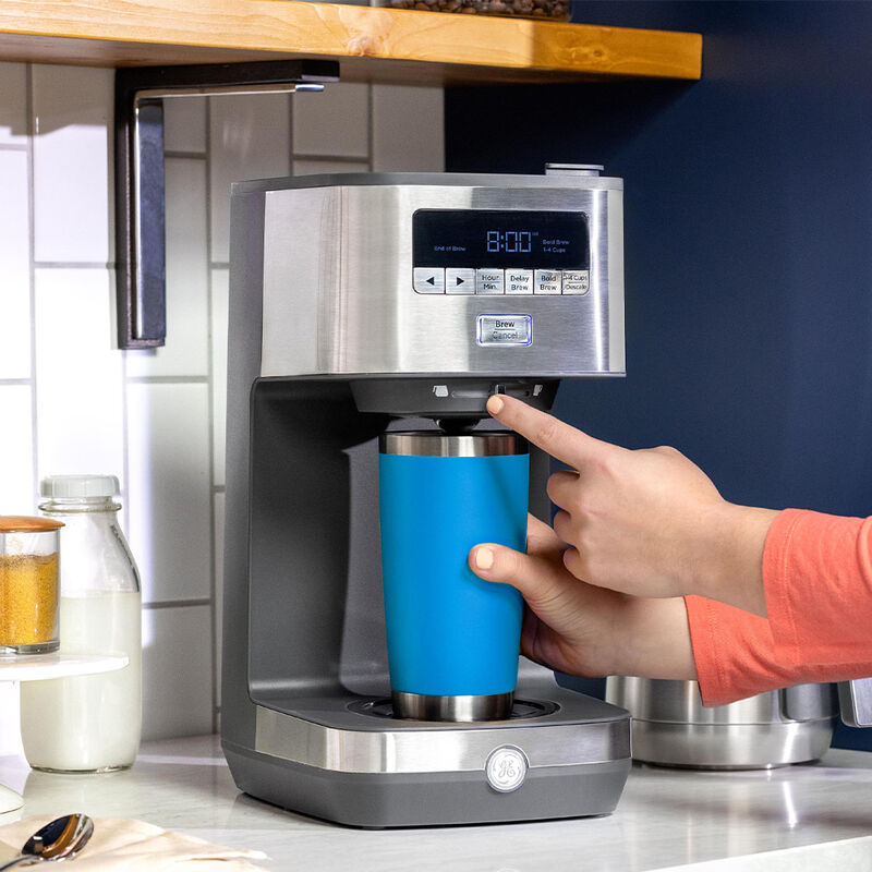 GE 10-Cup Drip Coffee Maker with Single Serve image number 5