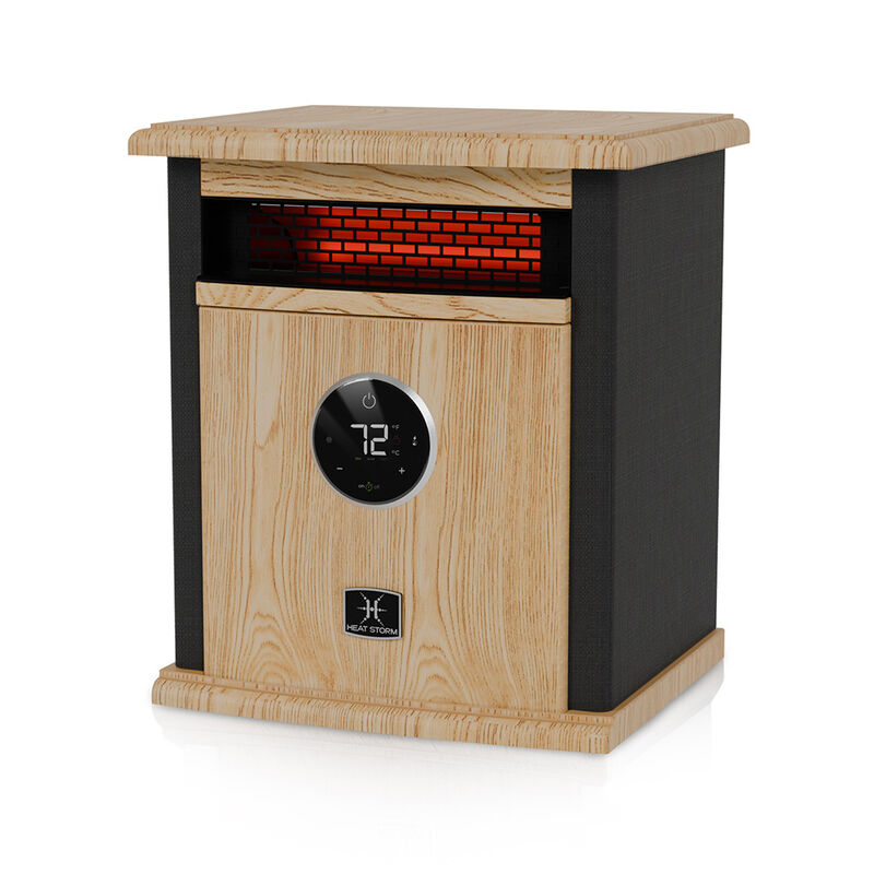 Heat Storm A-1500-ILODB 1500-Watt Deluxe Signature Design Cabinet Heater, Black image number 1