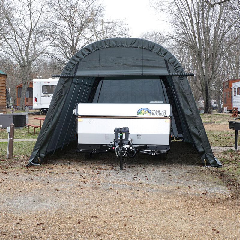 Round Style Shelter 12 x 20 x 8 Gray Cover image number 12