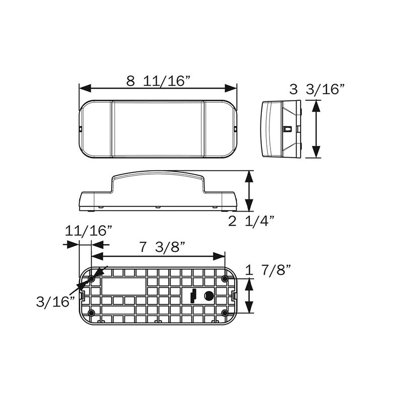Optronics LED RV Combination Taillight, Passenger Side image number 2