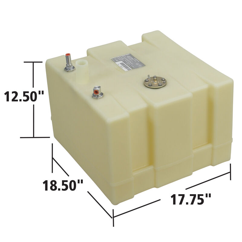 Moeller Marine Fuel Tank, 15 Gal., 18.5"W x 17.75"L x 12.5"D image number 2