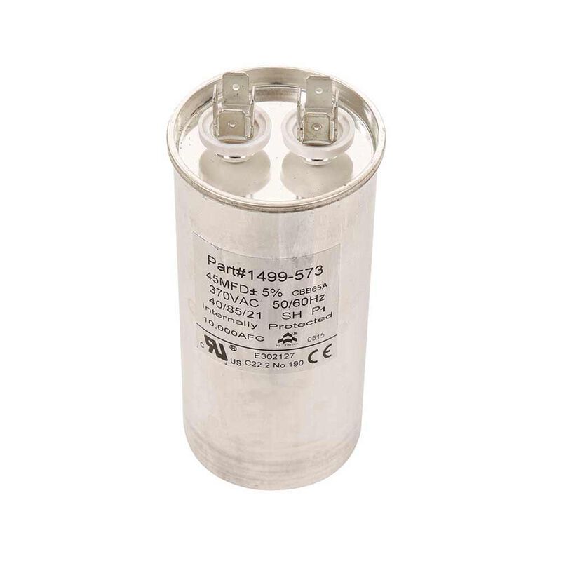 Capacitor, Fan/Run (45 Mfd, 370 VAC, 50-60 Hz) image number 1
