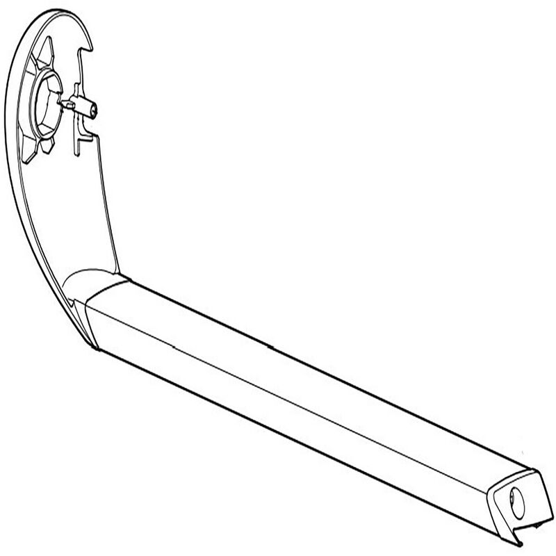 Carefree RV Slideout Cover End Cap & Mounting Tube, Black image number 1