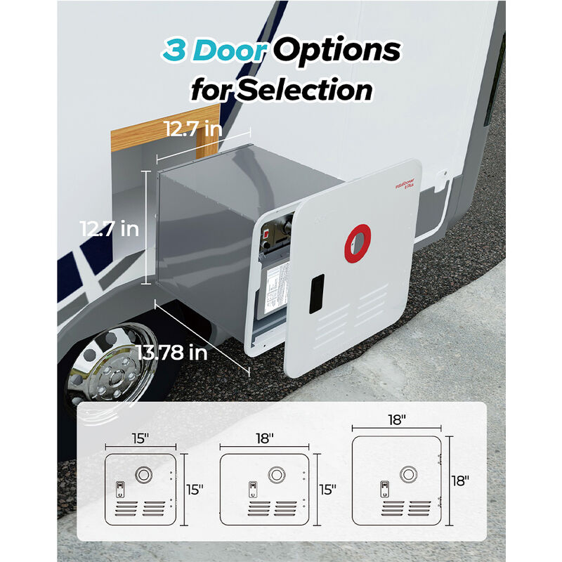 Fogatti InstaShower 8 Plus 55,000 BTU RV Tankless Water Heater without Door image number 2