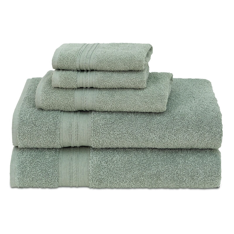 Enclave 5-Piece Turkish Cotton Towel Set, Sage image number 1