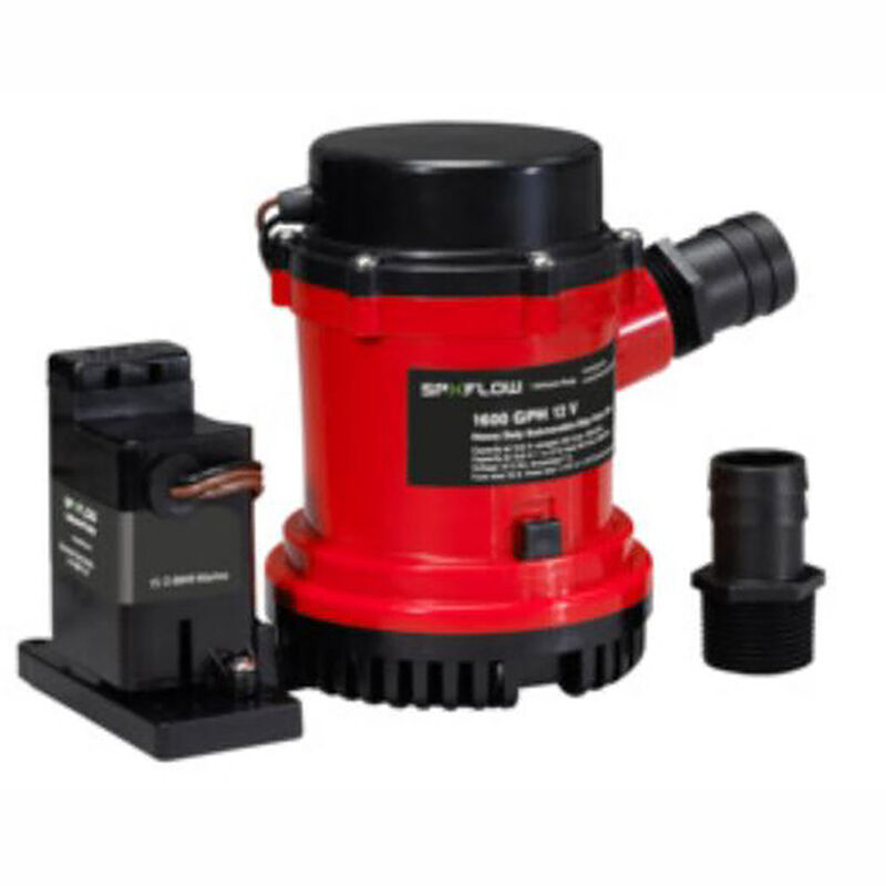 Johnson Pump Bilge Pump, Automatic Submersible; 1600 Gallon Per H image number 1