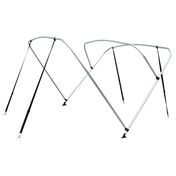 Shademate Bimini Top 4-Bow Aluminum Frame Only, 8'L x 54"H, 79"-84" Wide