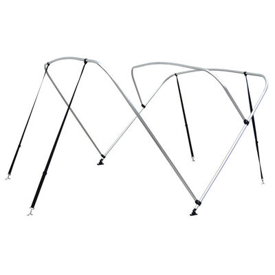 Shademate Bimini Top 4-Bow Aluminum Frame Only, 8'L x 54"H, 79"-84" Wide