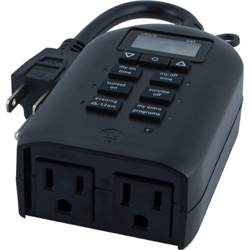 myTouchSmart Plug-In SunSmart Outdoor/Indoor Digital Timer image number 2