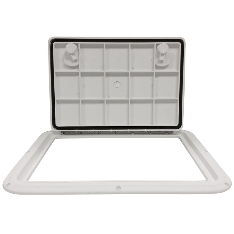 DPI Marine DPF Polar Brite White Flush Series Hatch Door, 12-7/8" x 17-1/2" O.D. frame image number 2