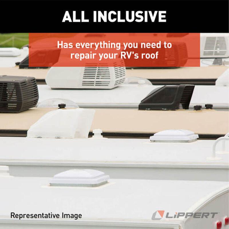 Alpha Systems SuperFlex RV Roof Kit, 26' and above, Almond image number 5