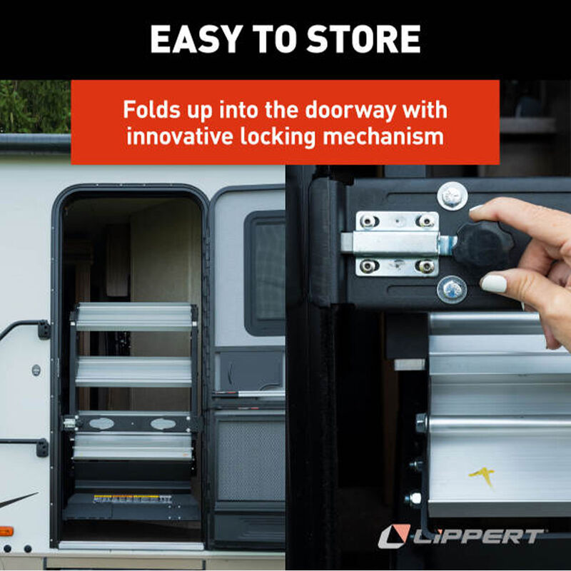 Lippert SolidStep 4.0 Premium RV Steps for 30" Doorway, Quad Step with Lift Assist image number 10