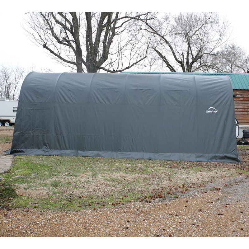 Round Style Shelter 12 x 20 x 8 Gray Cover image number 3
