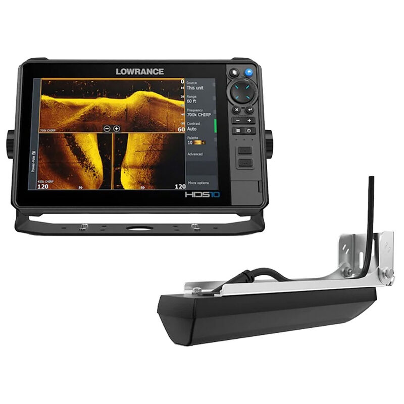 Lowrance HDS PRO 10 Fishfinder Chartplotter with Preloaded C-MAP Discover OnBoard, Active Imaging HD Transducer image number 1