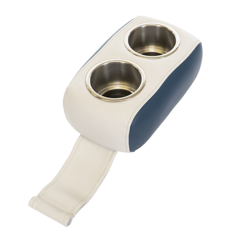 Toonmate Pontoon Seat Portable Dual Cup Holder w/Stainless Steel Inserts image number 1