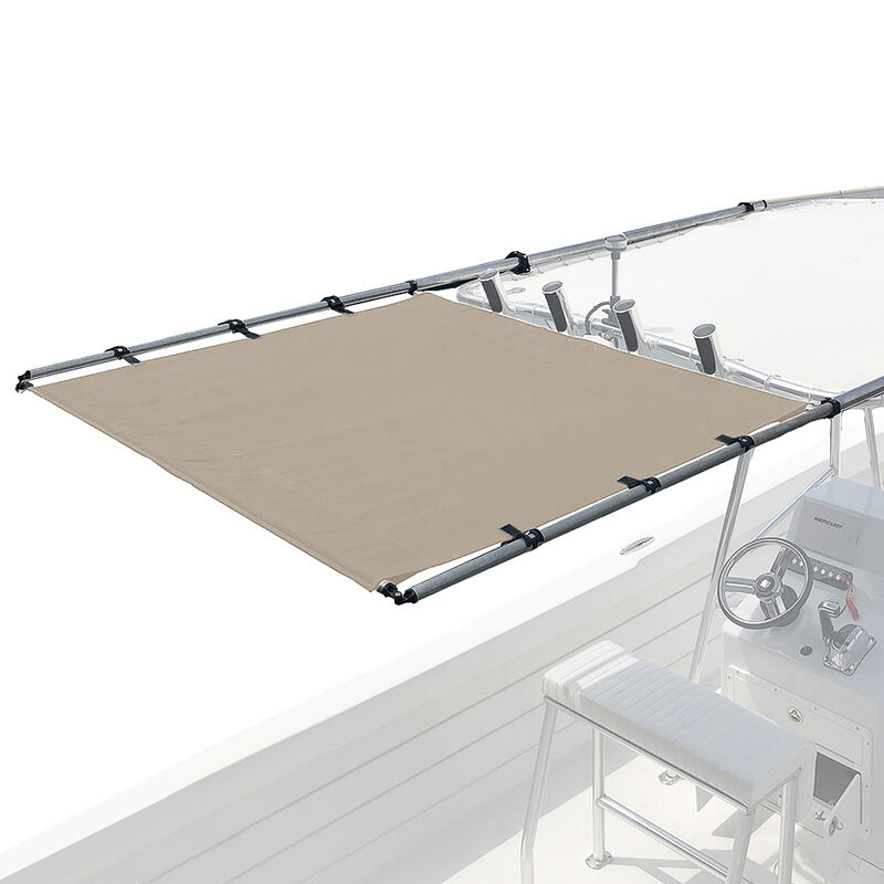 SureShade PTX Power Shade - 51" Wide - Stainless Steel - Toast image number 1