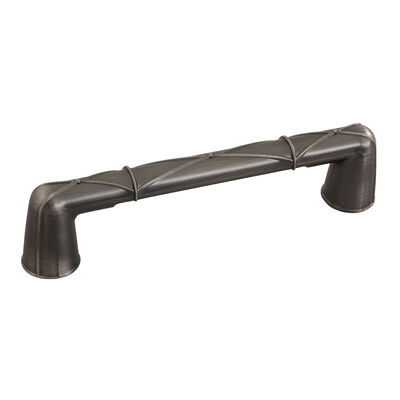 JR Products Designer Cabinet Handle, 4.5" Wide, Brushed Nickel