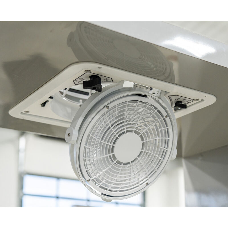 MaxxAir MaxxFan Pivoting Directional RV Rooftop Fan, White image number 2